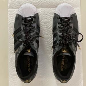 Adidas Originals Superstar Series Skateboarding Shoes Men Low Black/gray/white